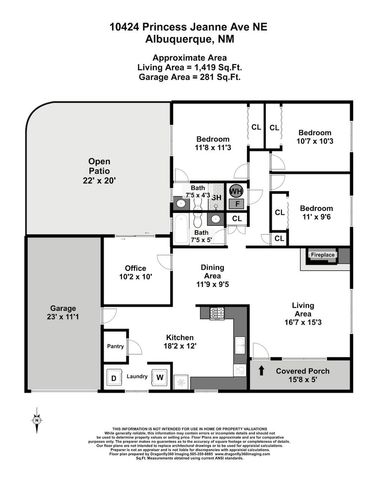 10424 Princess Jeanne Avenue NE, Albuquerque, NM 87112