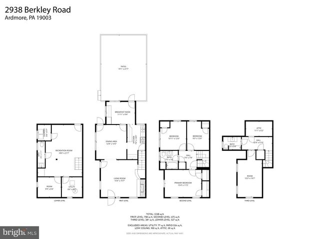 2938 BERKLEY RD, Ardmore, PA 19003