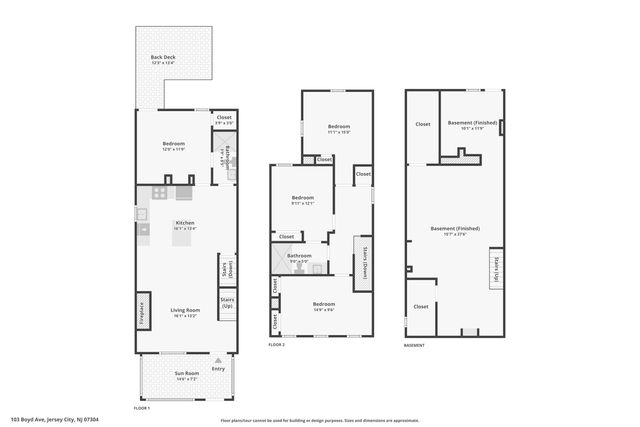 103 BOYD AVE, Jc, Bergen-lafayett, NJ 07304