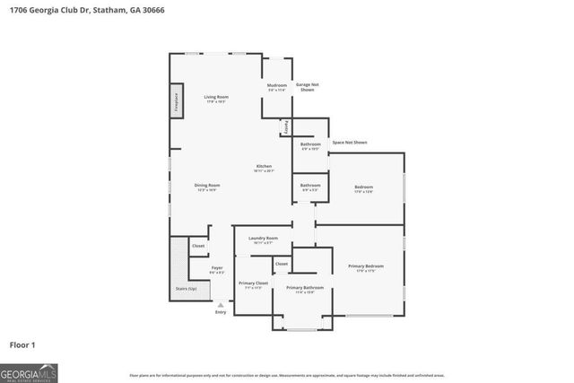 1706 Georgia Club Drive, Statham, GA 30666