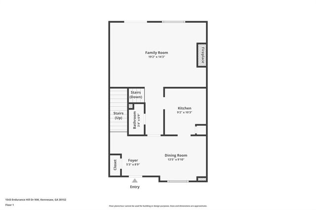 1543 Endurance Hill NW Drive, Kennesaw, GA 30152