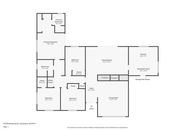 102 W Monterrey Drive, Claremont, CA 91711