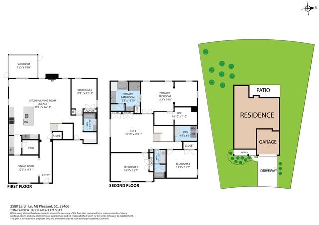 2580 Larch Lane, Mount Pleasant, SC 29466