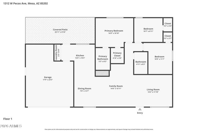 1312 W PECOS Avenue, Mesa, AZ 85202
