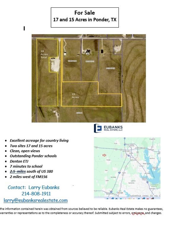 TBD 18 ac Knight Lane, Ponder, TX 76259 — exterior