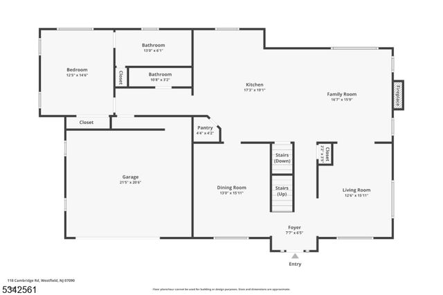 118 Cambridge Rd, Westfield Town, NJ 07090