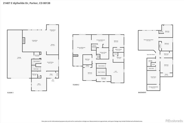 21487 E Idyllwilde Drive, Parker, CO 80138