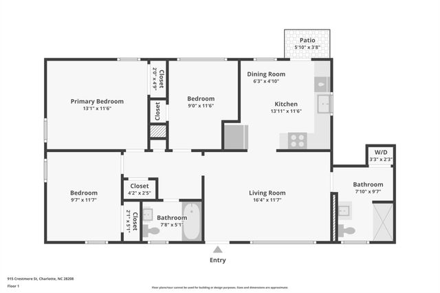 915 Crestmere Street, Charlotte, NC 28208