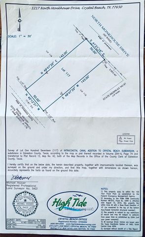 1217 N Monkhouse Drive, Crystal Beach, TX 77650