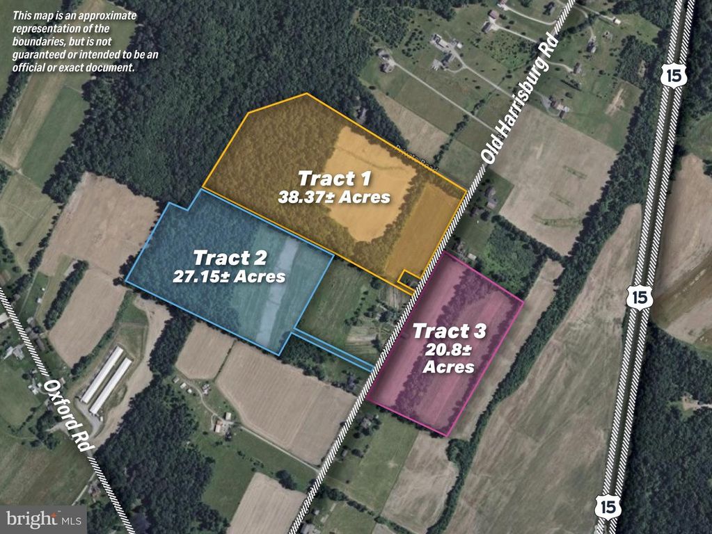 TRACT 1: 38.37± ACRES OLD HARRISBURG RD, York Springs, PA 17372