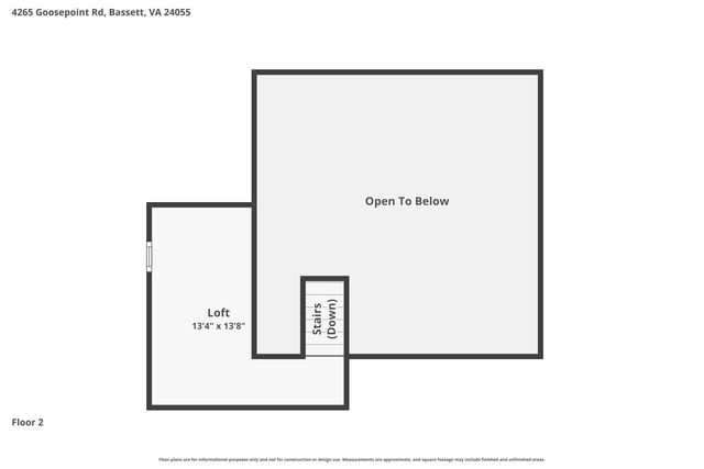 4265 Goose Point RD, Bassett, VA 24055