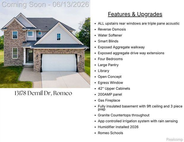 13178 Demil Drive, Bruce Township, MI 48065