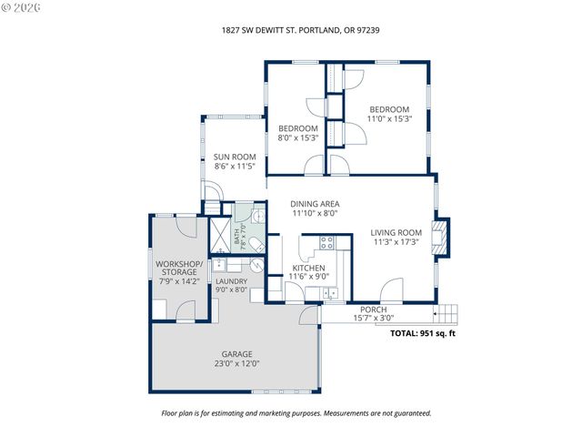 1827 Sw DEWITT St, Portland, OR 97239