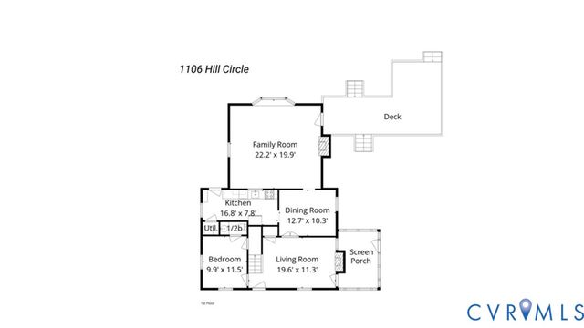 1106 Hill Cir, Henrico, VA 23229