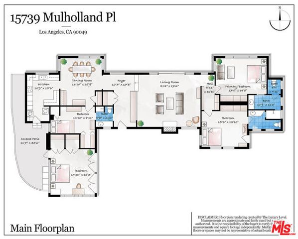 15739 Mulholland Place, Los Angeles, CA 90049