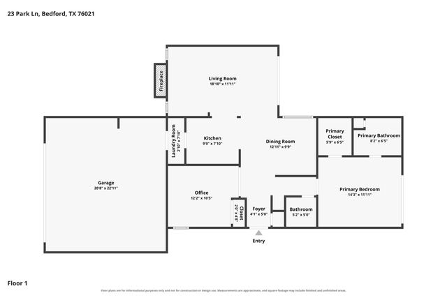 23 Park Lane, Bedford, TX 76021