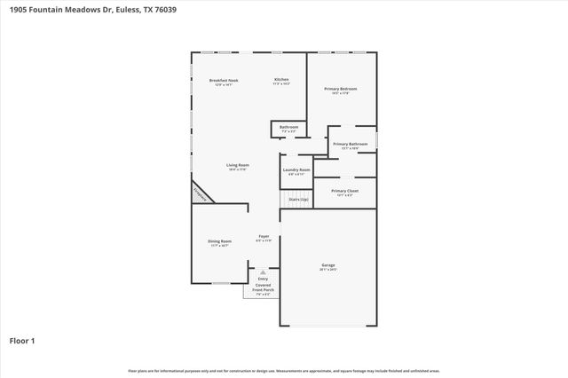 1905 Fountain Meadows Drive, Euless, TX 76039