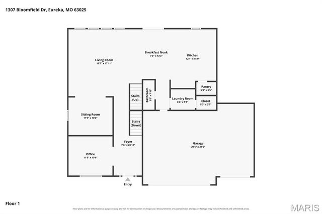 1307 Bloomfield Drive, Eureka, MO 63025