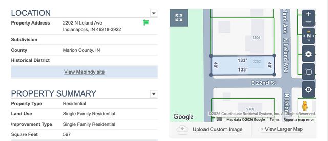2202 N Leland Avenue, Indianapolis, IN 46218