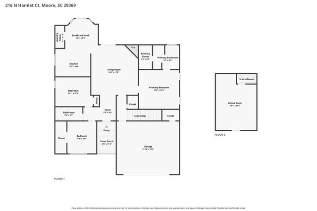 216 N Hamlet Court, Moore, SC 29369