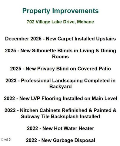 702 Village Lake Drive, Mebane, NC 27302