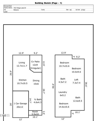 702 Village Lake Drive, Mebane, NC 27302