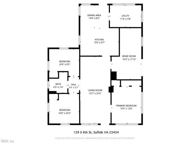 129 S 6th ST, Suffolk, VA 23434