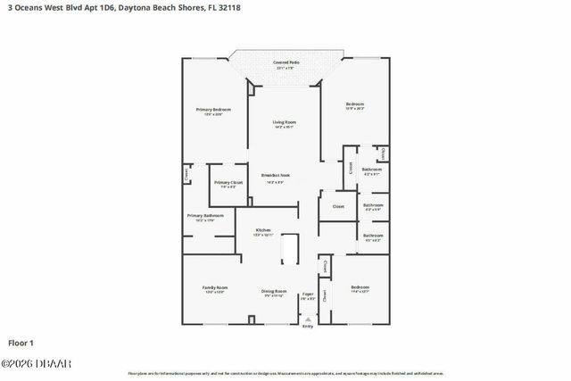 3 Oceans West Blvd Apt 1D6, Daytona Beach Shores, FL 32118
