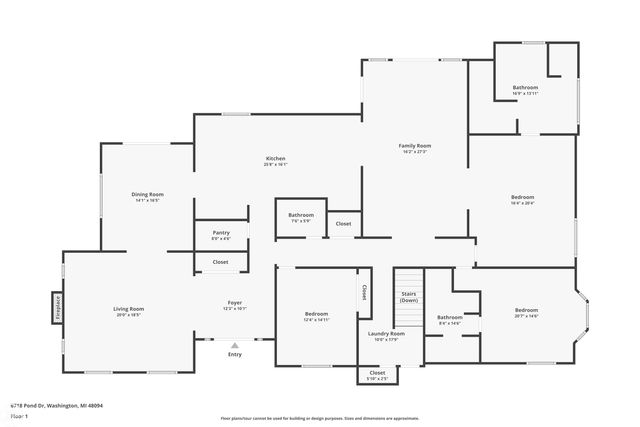 6718 Pond Drive, Washington Twp, MI 48094
