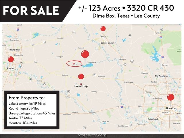 3320 County Road 430, Dime Box, TX 77853