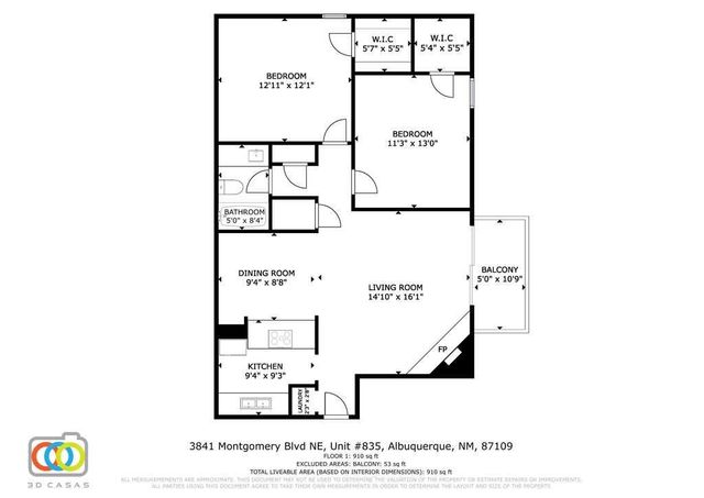 3841 MONTGOMERY Boulevard NE 835, Albuquerque, NM 87109
