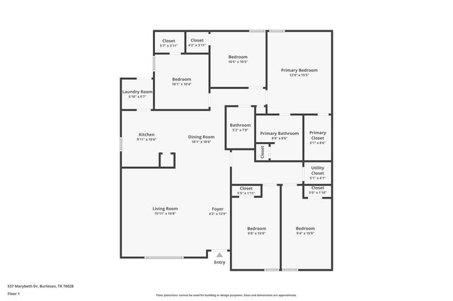 537 Marybeth Drive, Burleson, TX 76028