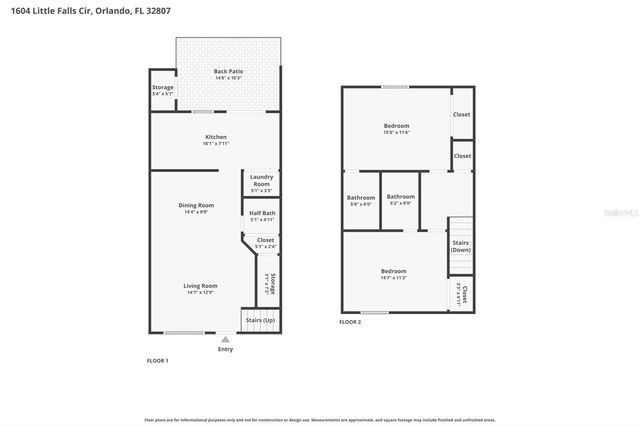 1604 LITTLE FALLS CIRCLE 76, Orlando, FL 32807