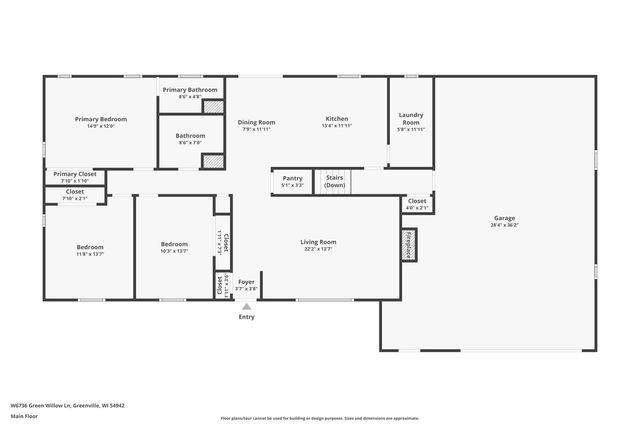 W6736 GREENWILLOW LANE, Greenville, WI 54942