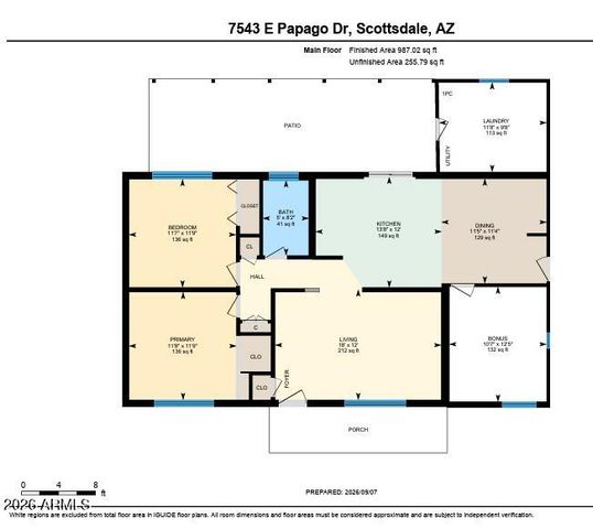 7543 E Papago Drive, Scottsdale, AZ 85257