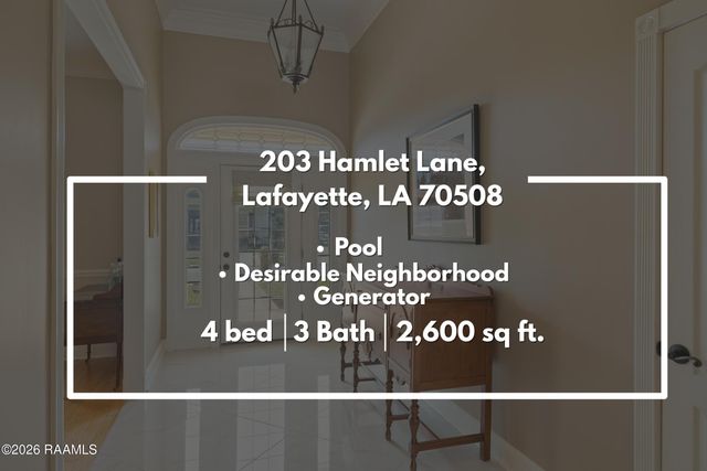 203 Hamlet Lane, Lafayette, LA 70508