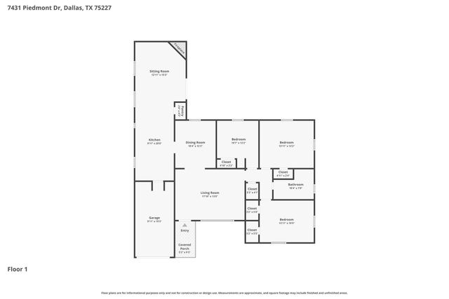 7431 Piedmont Drive, Dallas, TX 75227