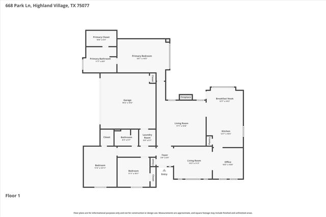 668 Park Lane, Highland Village, TX 75077