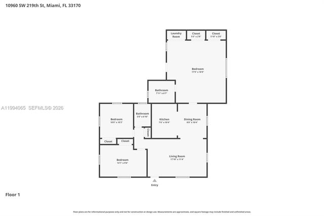 10960 SW 219th Street, Miami, FL 33170