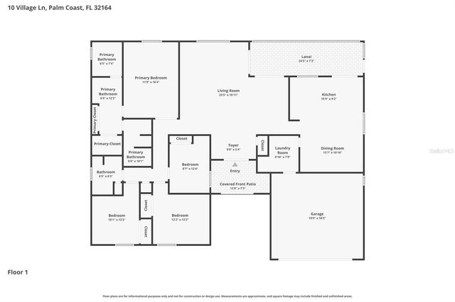 10 VILLAGE LANE, Palm Coast, FL 32164