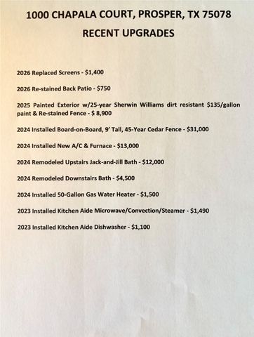 1000 Chapala Court, Prosper, TX 75078