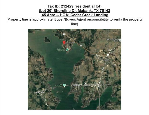 Lot 20 Shoreline Drive, Mabank, TX 75143