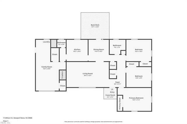 11 Wilson CIR, Newport News, VA 23606