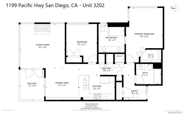 1199 Pacific Hwy 3202, San Diego, CA 92101