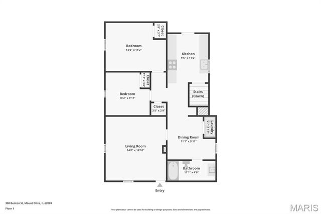 308 E Benton Street, Mount Olive, IL 62069