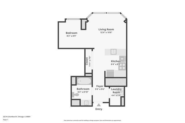 222 N Columbus Drive 711, Chicago, IL 60601