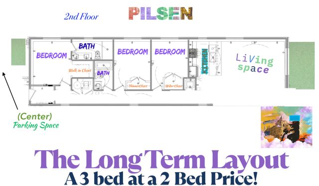 1538 W 21st Street 2A, Chicago, IL 60608