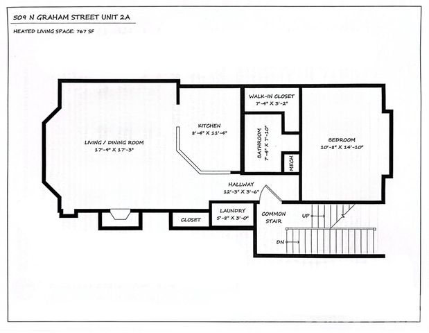 509 N Graham Street 2A, Charlotte, NC 28202