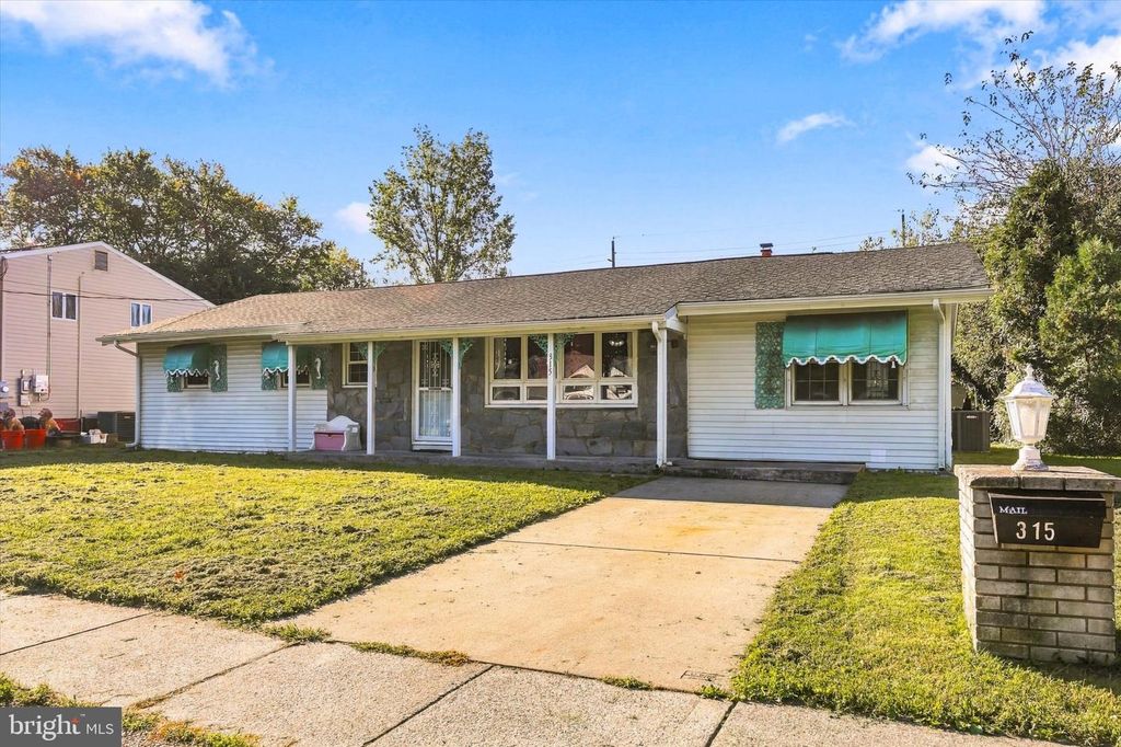 315 MARLBOROUGH AVE, MOUNT EPHRAIM, NJ 08059 — exterior