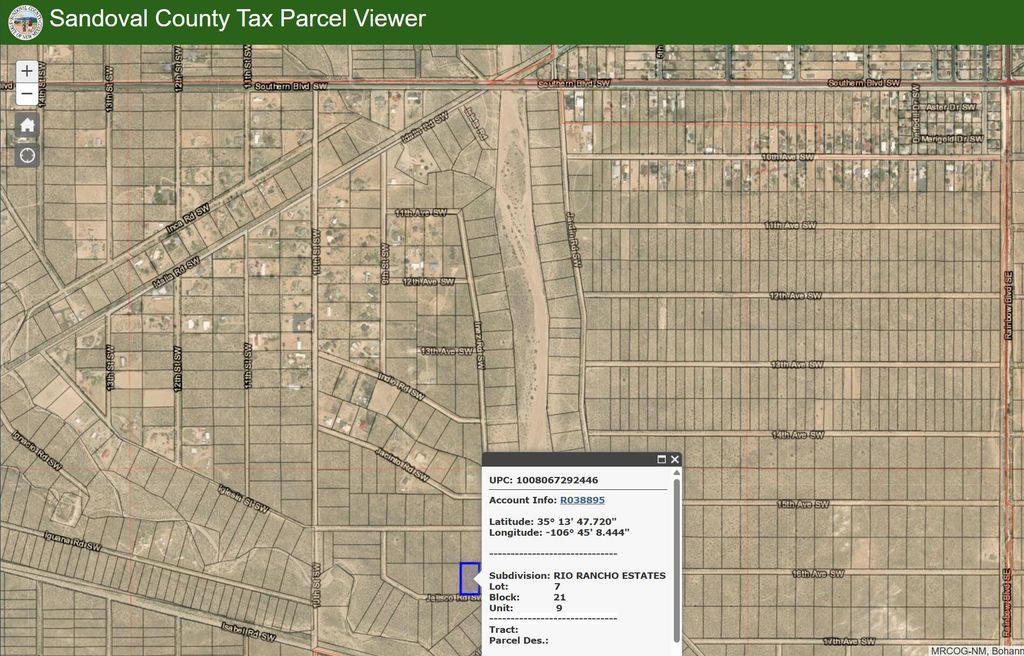 Lot 7 & 8 Jalisco Road SW, Rio Rancho, NM 87124